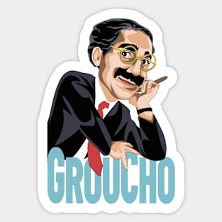 GROUCHO the great comedian of the 20th century Sticker